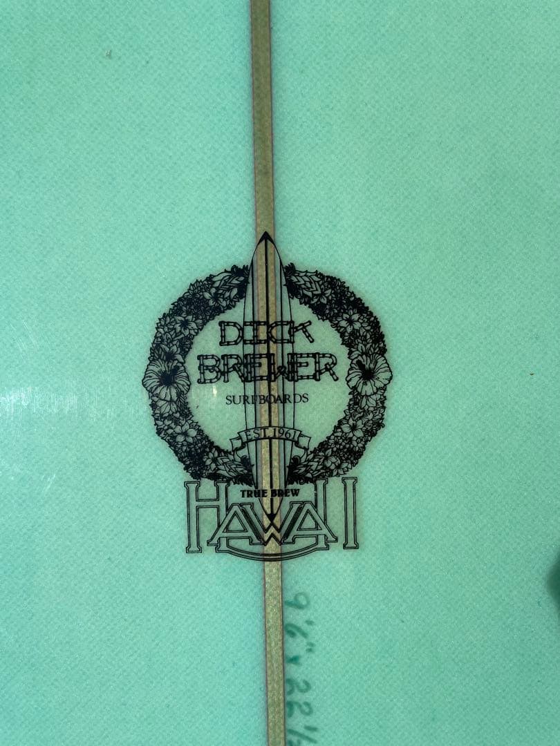 【NALU】ディックブリューワー本人シェイプ 9'6 シングル 美品