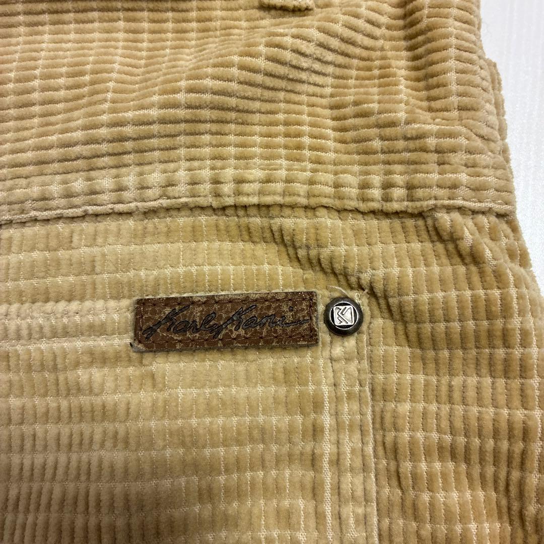 90'sビンテージ古着！Karl Kani コーデュロイ バギーパンツ ベージュ