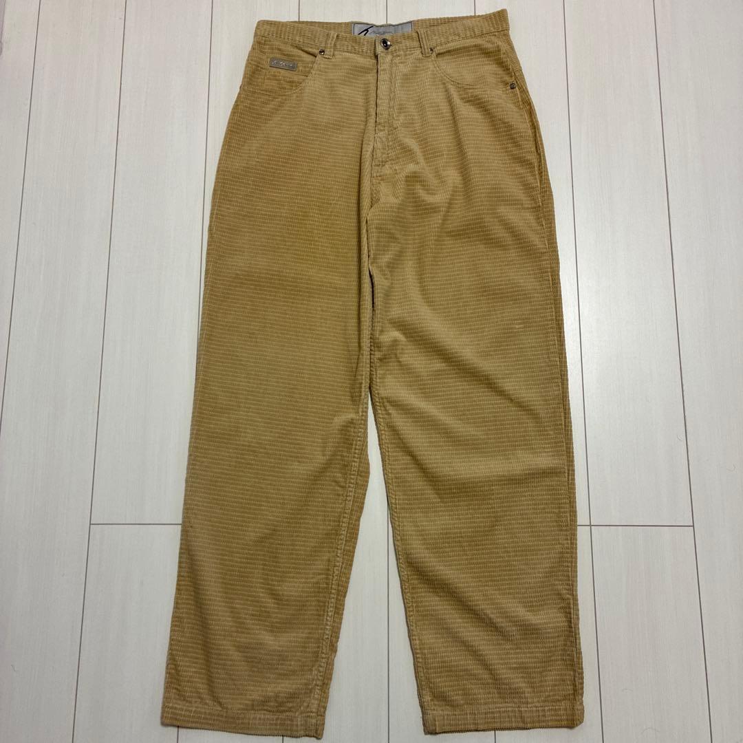 90'sビンテージ古着！Karl Kani コーデュロイ バギーパンツ ベージュ