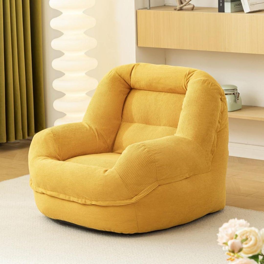 ソファ 一人掛け ビーズクッション カバー 長持ファブリック生地 座布団 豆袋