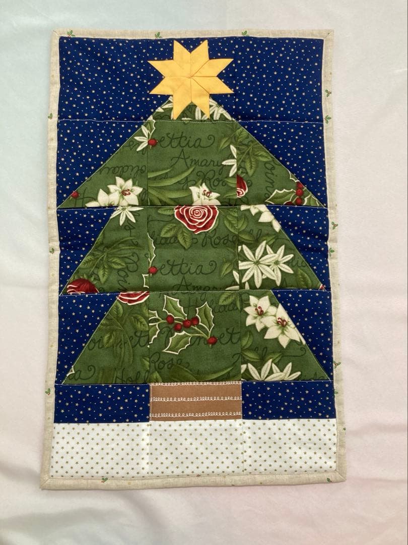 クリスマスパッチワークキルトまとめて　ハンドメイド