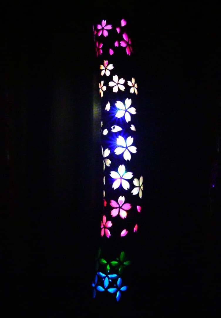 希少★曲がり竹★  竹灯り　彩シリーズ　〜春が来た〜　竹灯籠　孟宗竹