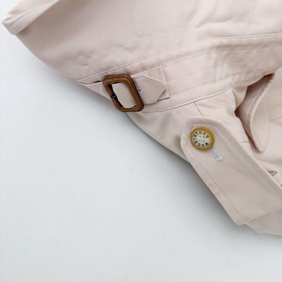 大きいサイズ　マッキントッシュ　トレンチコート　ピンクベージュ　ライナー　44