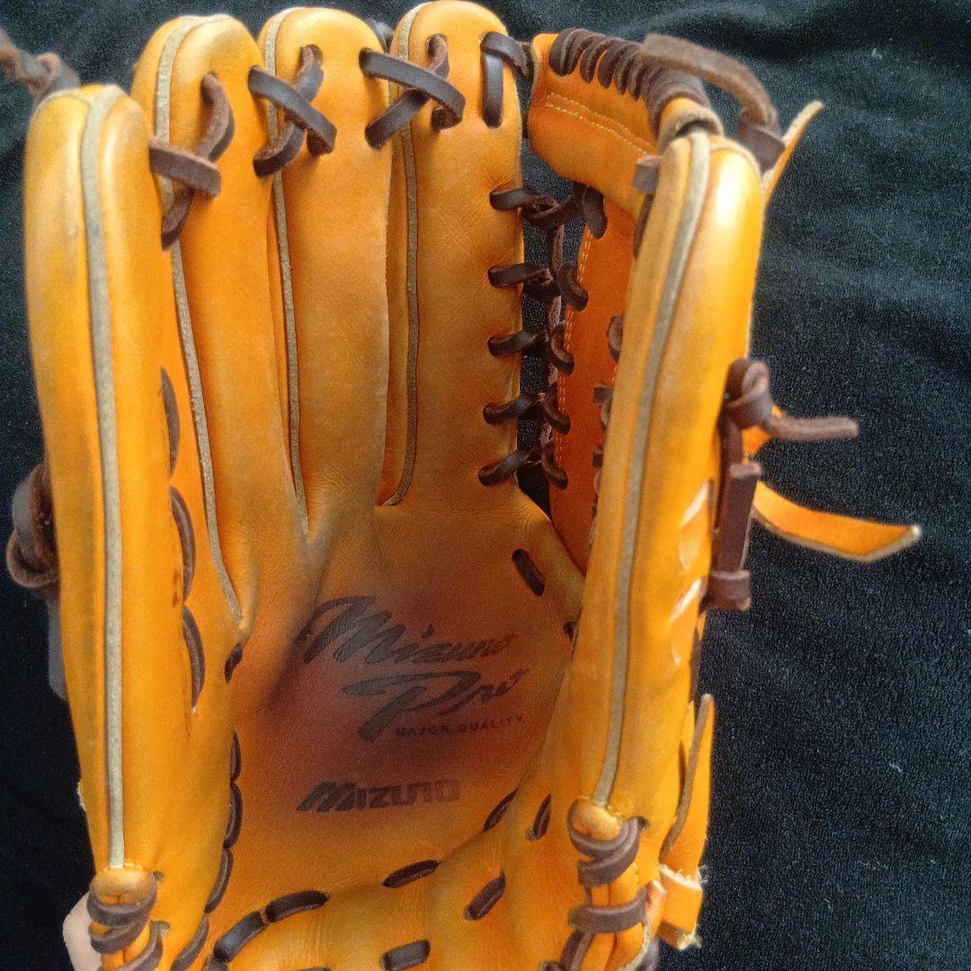 ミズノ　Mizuno 硬式外野　グラブ　キップレザー　型付済み