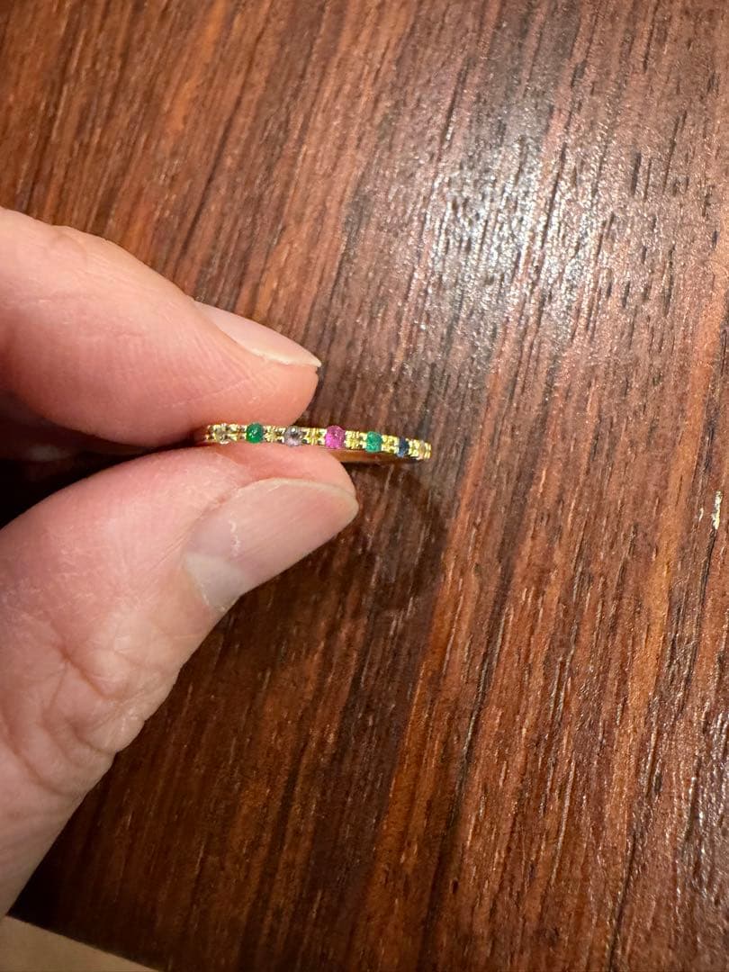 UNITED ARROWS 天然石リング K18