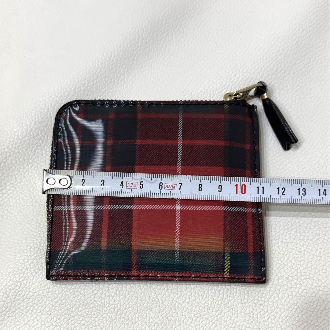 コムデギャルソン チェック柄 L字財布