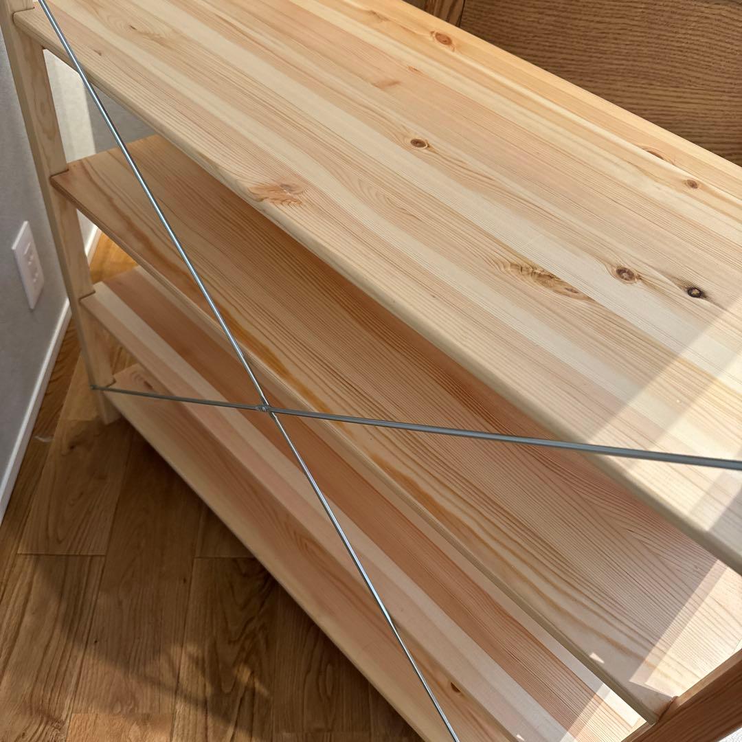 無印良品　パイン材ユニットシェルフ　８６ｃｍ幅　中　棚板2枚付き