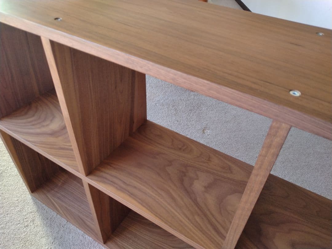 【美品】MUJI無印良品 スタッキングシェルフ3×2/ウォルナット材/ラック棚