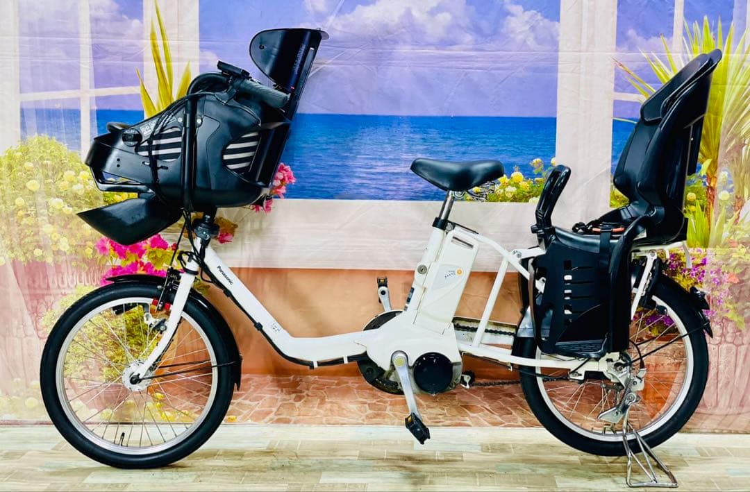 Y2061超破格！パナソニックギュット⭐️子供乗せ電動アシスト自転車