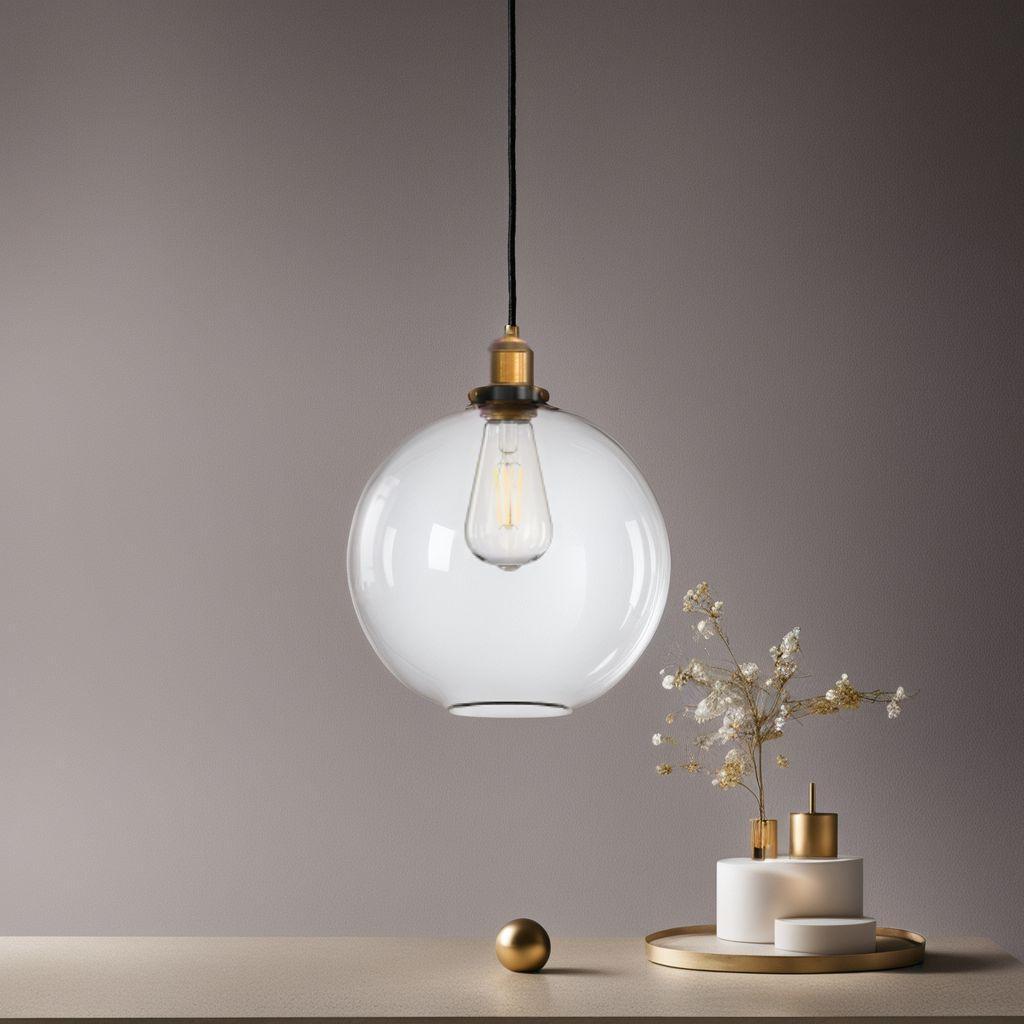 北欧スタイル ガラスペンダントライト　美しいデザイン