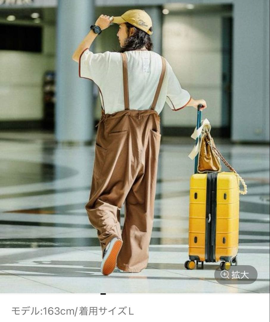 niko and ...misayoさんラクテロサロペ　ブラウン　Lサイズ