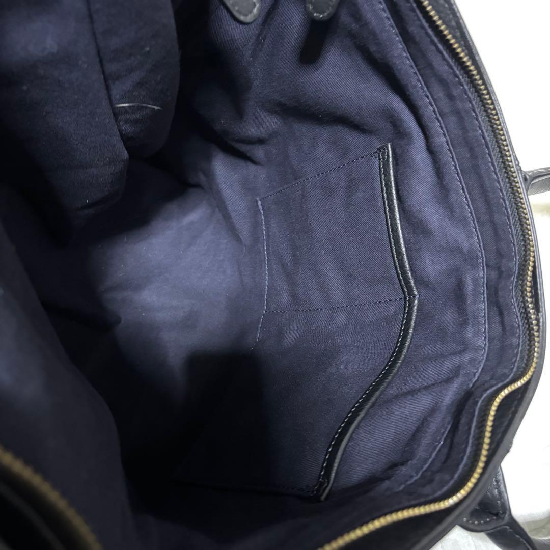 【美品】アルフレッドバニスター トートバッグ 黒 A4 ビジネスバッグ レザー