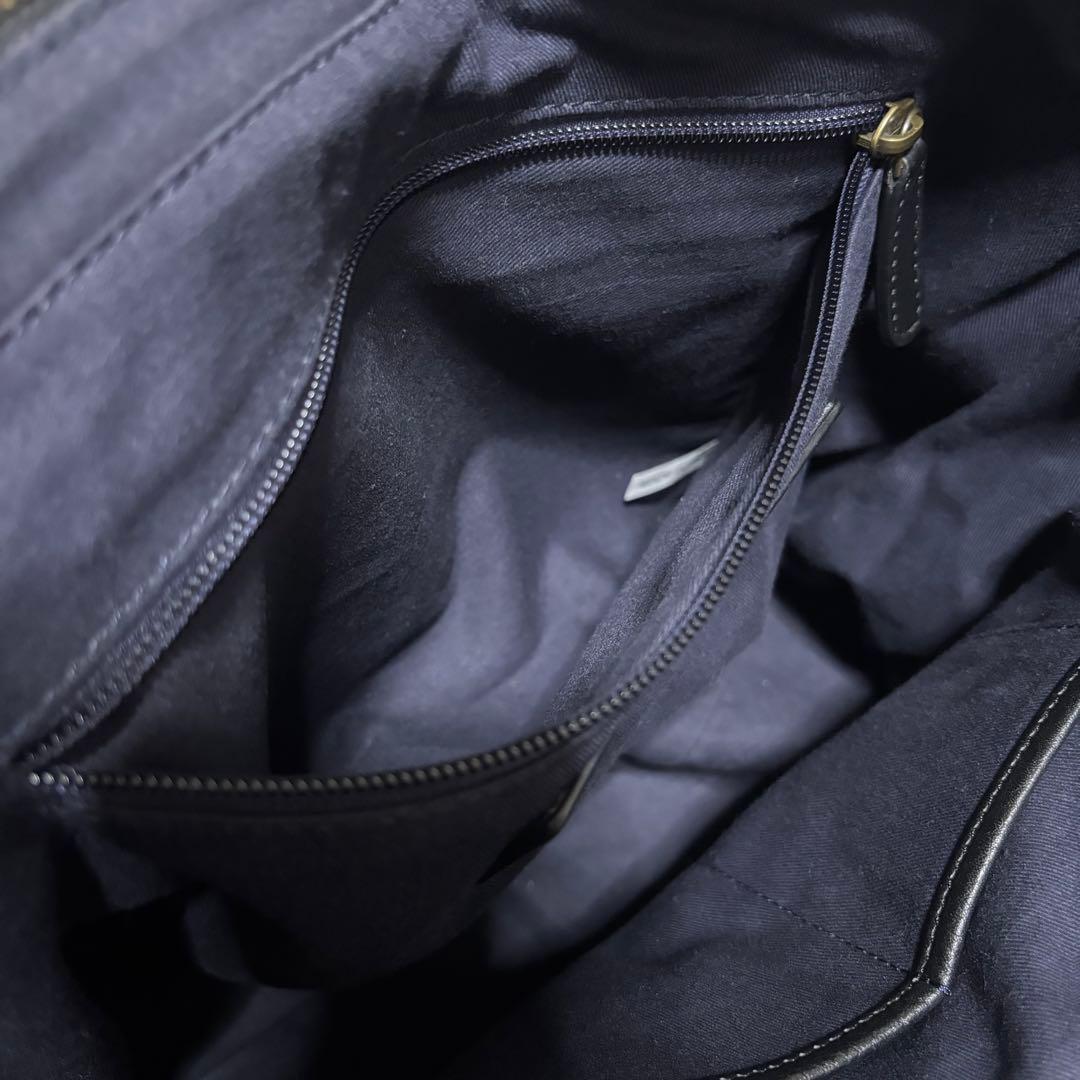 【美品】アルフレッドバニスター トートバッグ 黒 A4 ビジネスバッグ レザー