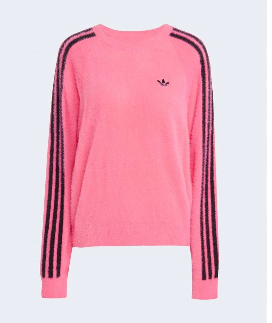 ケリケリ☆☆ アディダス ホリデーニット セーターピンク S