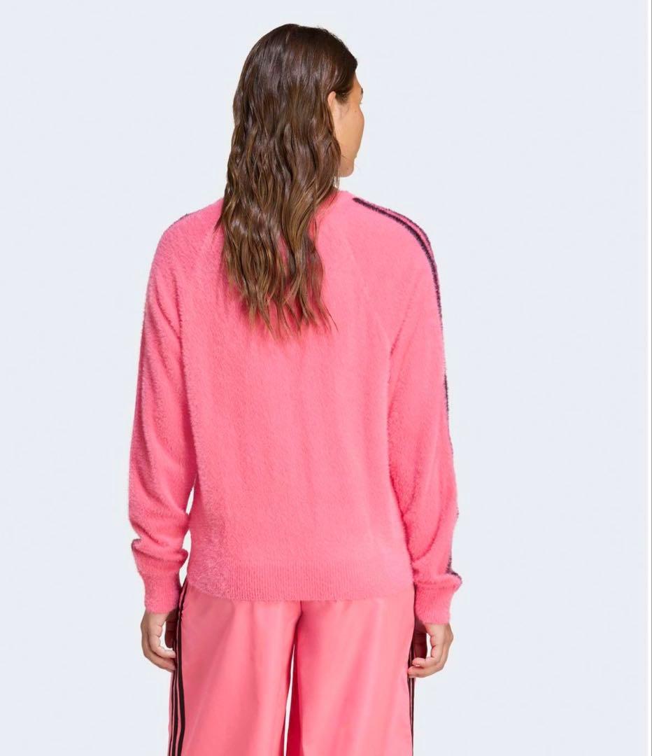 ケリケリ☆☆ アディダス ホリデーニット セーターピンク S