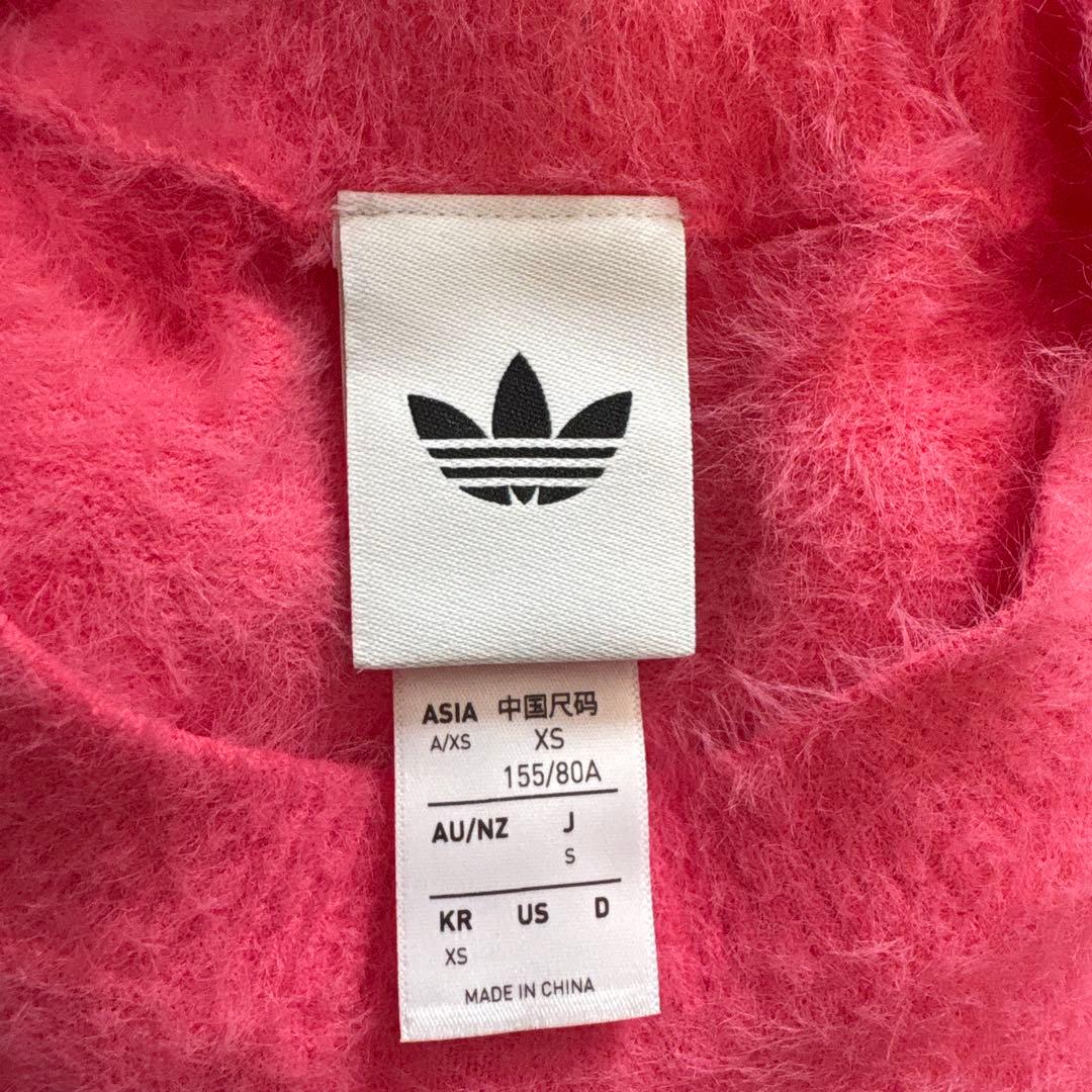 ケリケリ☆☆ アディダス ホリデーニット セーターピンク S