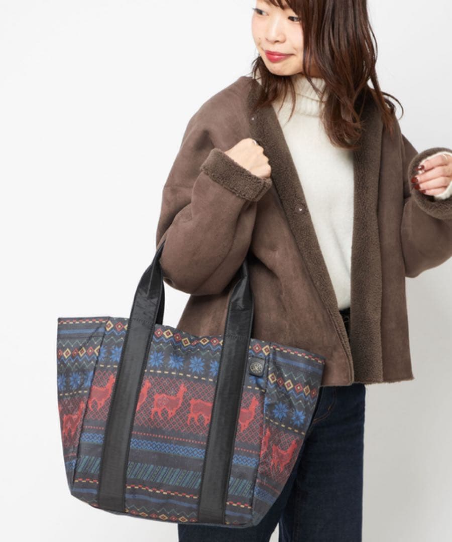 開店セール☆レア品 新品未使用 美品 ラシット レザー×ナイロンMUKUトート③