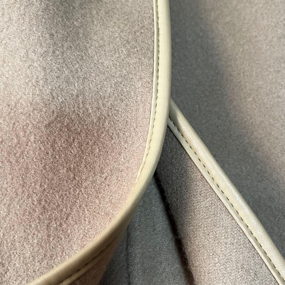 美品　N.O.R.C ウール　リバーロングコート　ダブルフェイス　ベルテッド