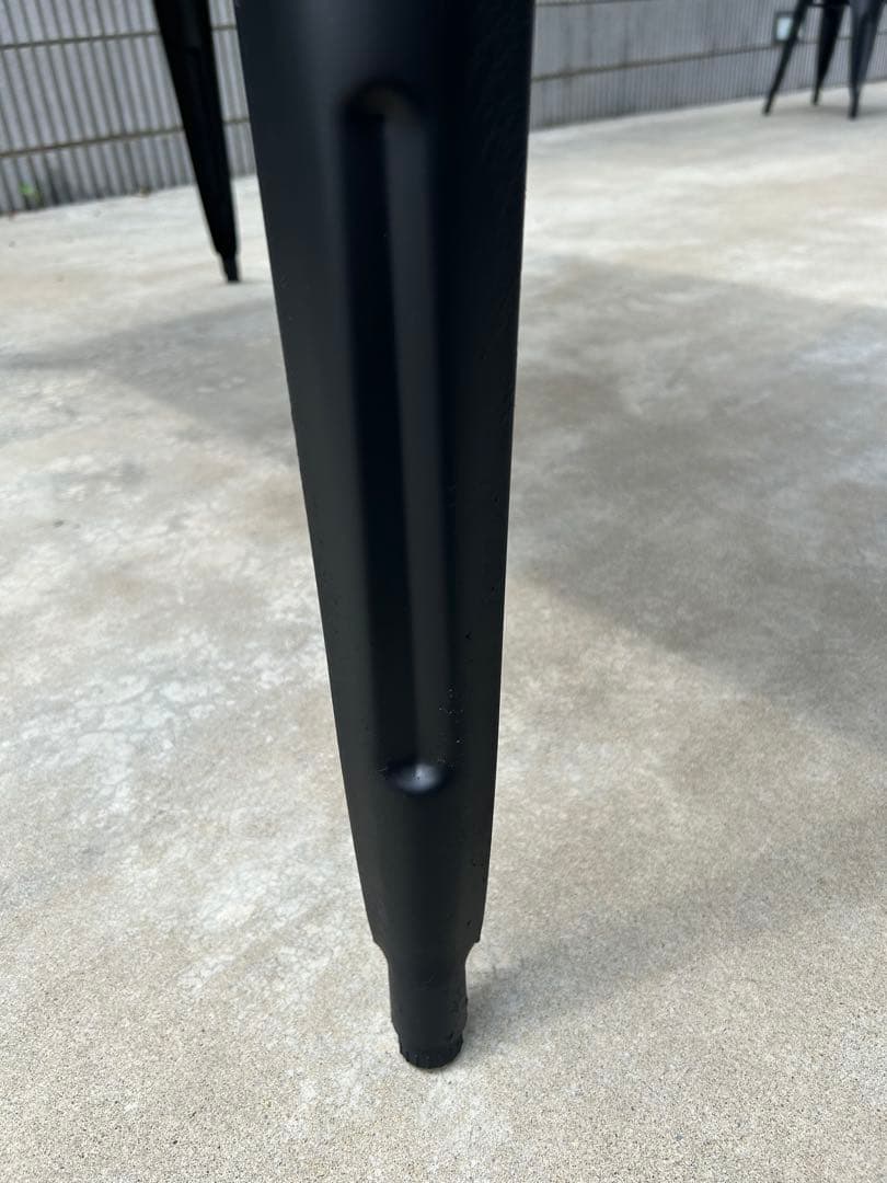 値下げ！『引き取り限定』アイアン　ダイニングテーブルセット　椅子4脚