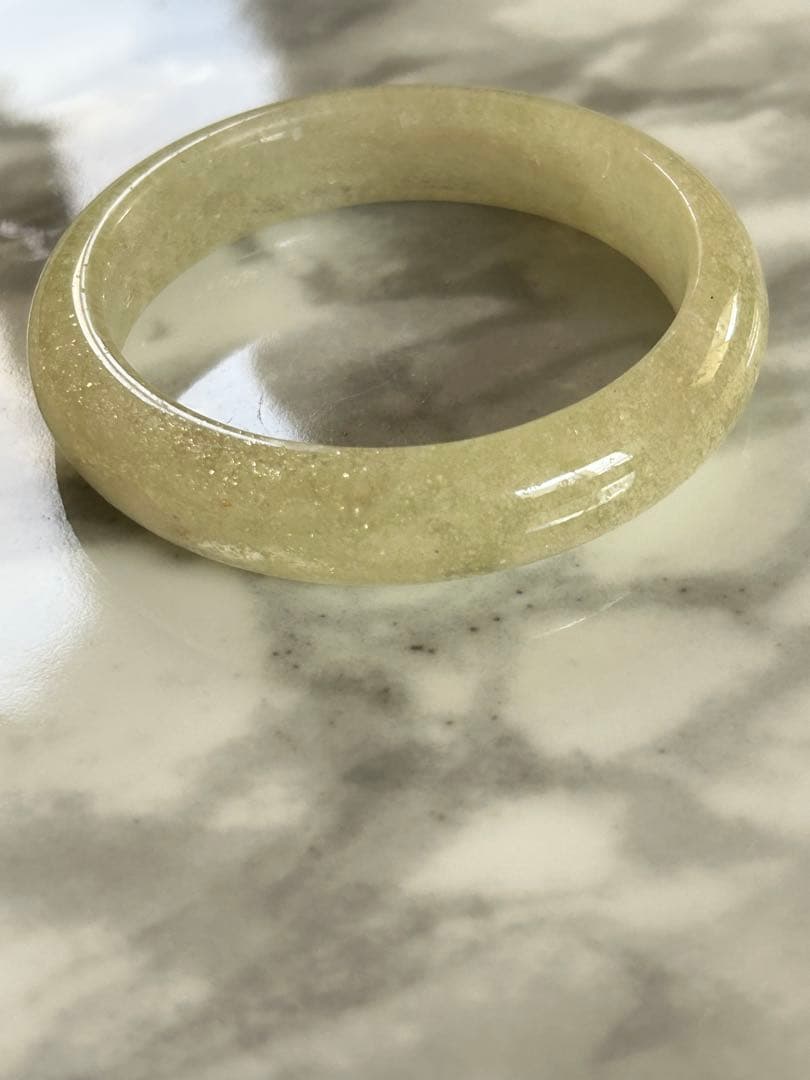 リビアングラス　くり抜きバングル　56.8