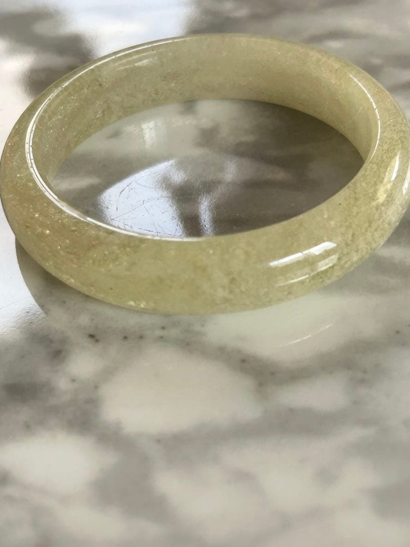 リビアングラス　くり抜きバングル　56.8