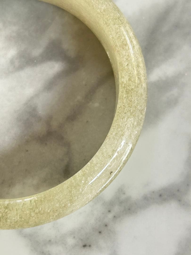 リビアングラス　くり抜きバングル　56.8