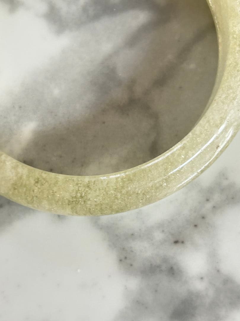 リビアングラス　くり抜きバングル　56.8