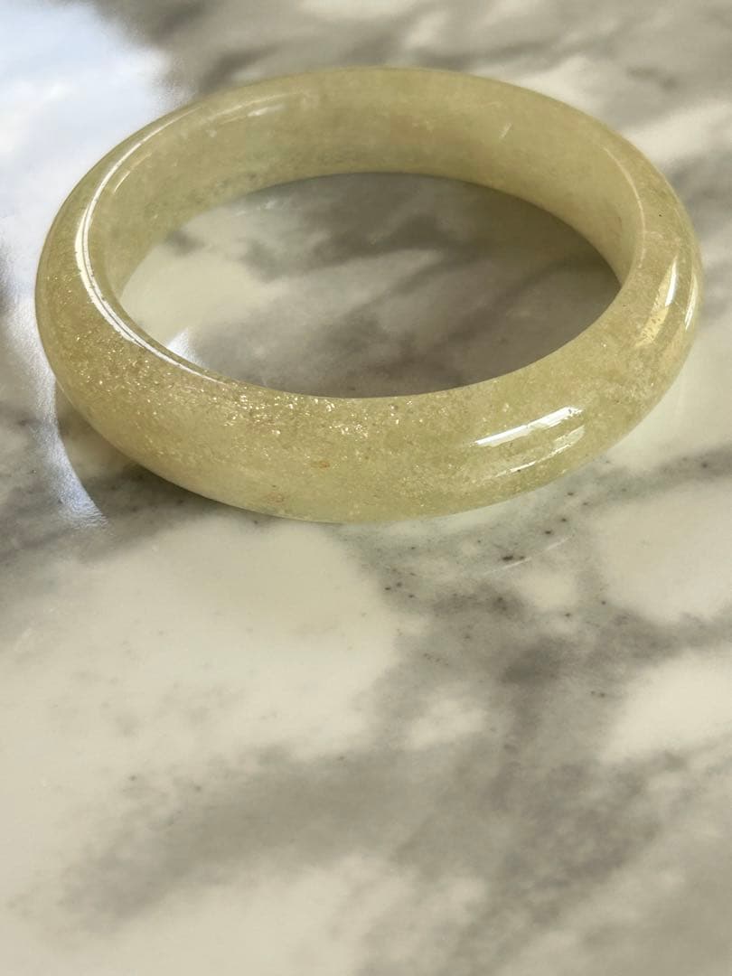 リビアングラス　くり抜きバングル　56.8