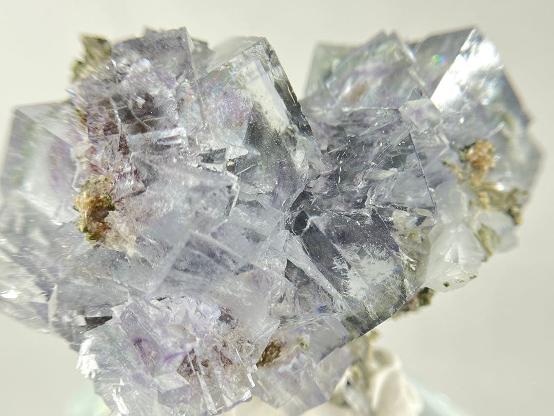 【鉱物商店】蛍石とクロライト　瑶崗仙產 天然石　原石　水晶