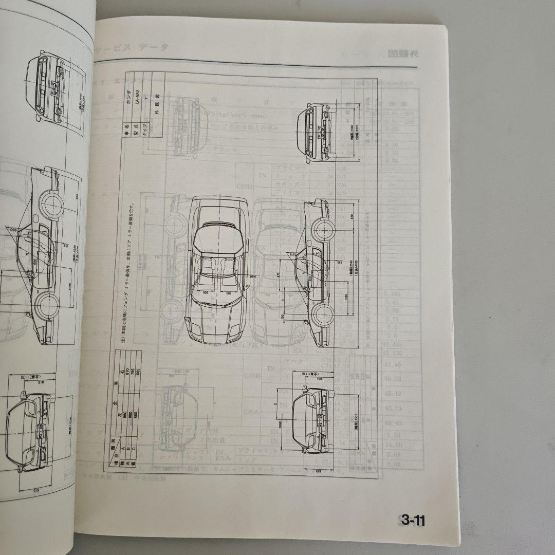 NSX サービスマニュアル LA-NA1型 LA-NA2型 追補版