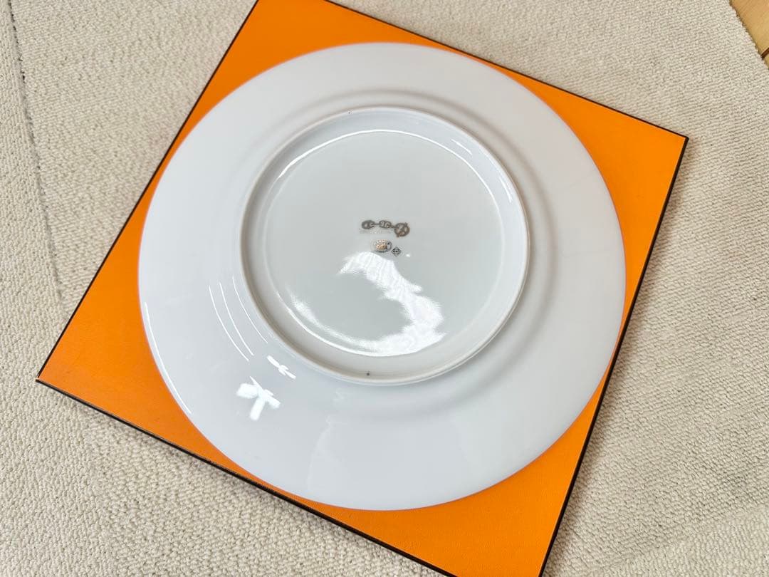 【未使用】HERMES シェーヌダンクル プラチナ プレート 27cm