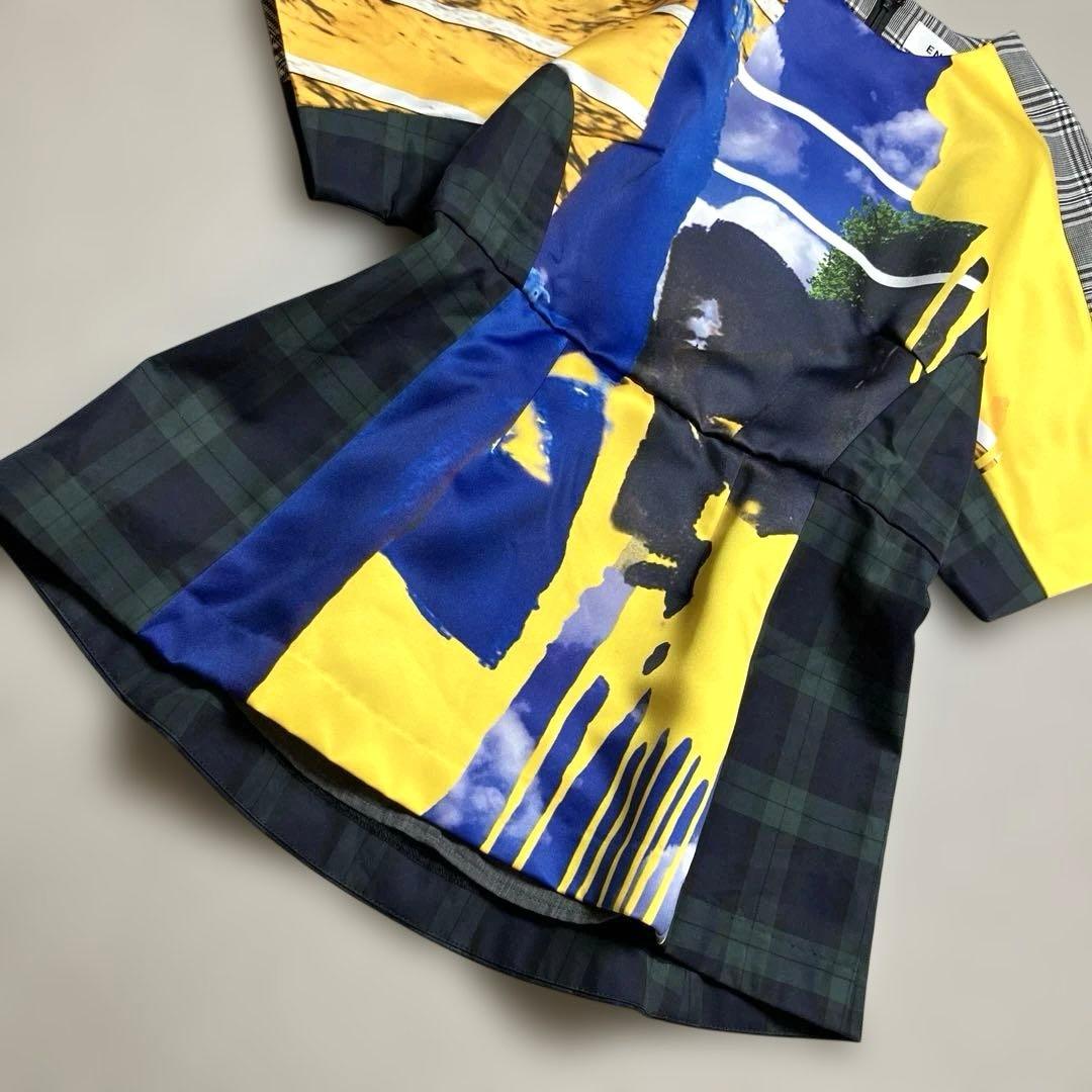 エンフォルド コンビネーション ペプラム プルオーバー ブラウス