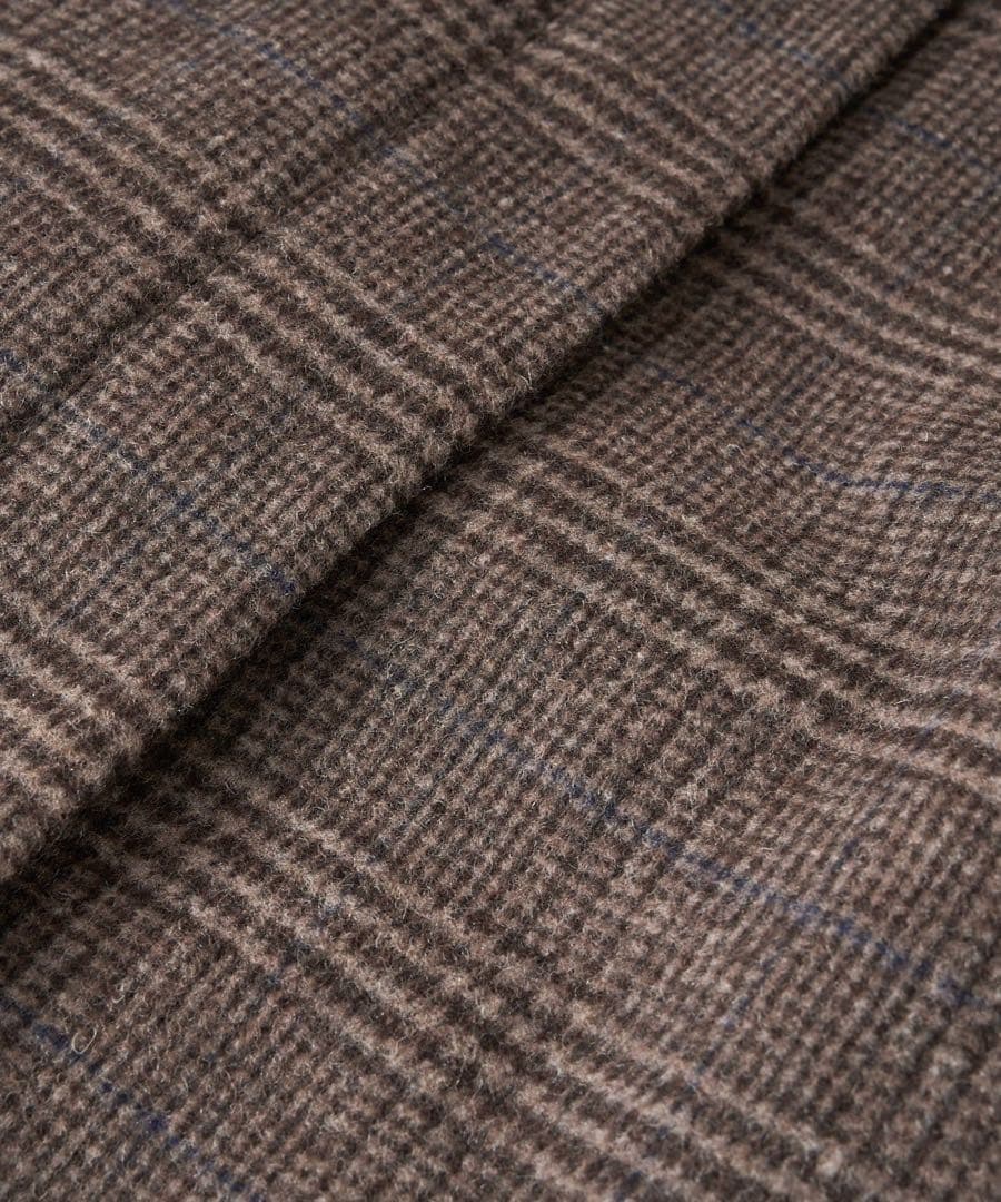 RIVE DROITE リヴドロワ チェックステンカラーコート