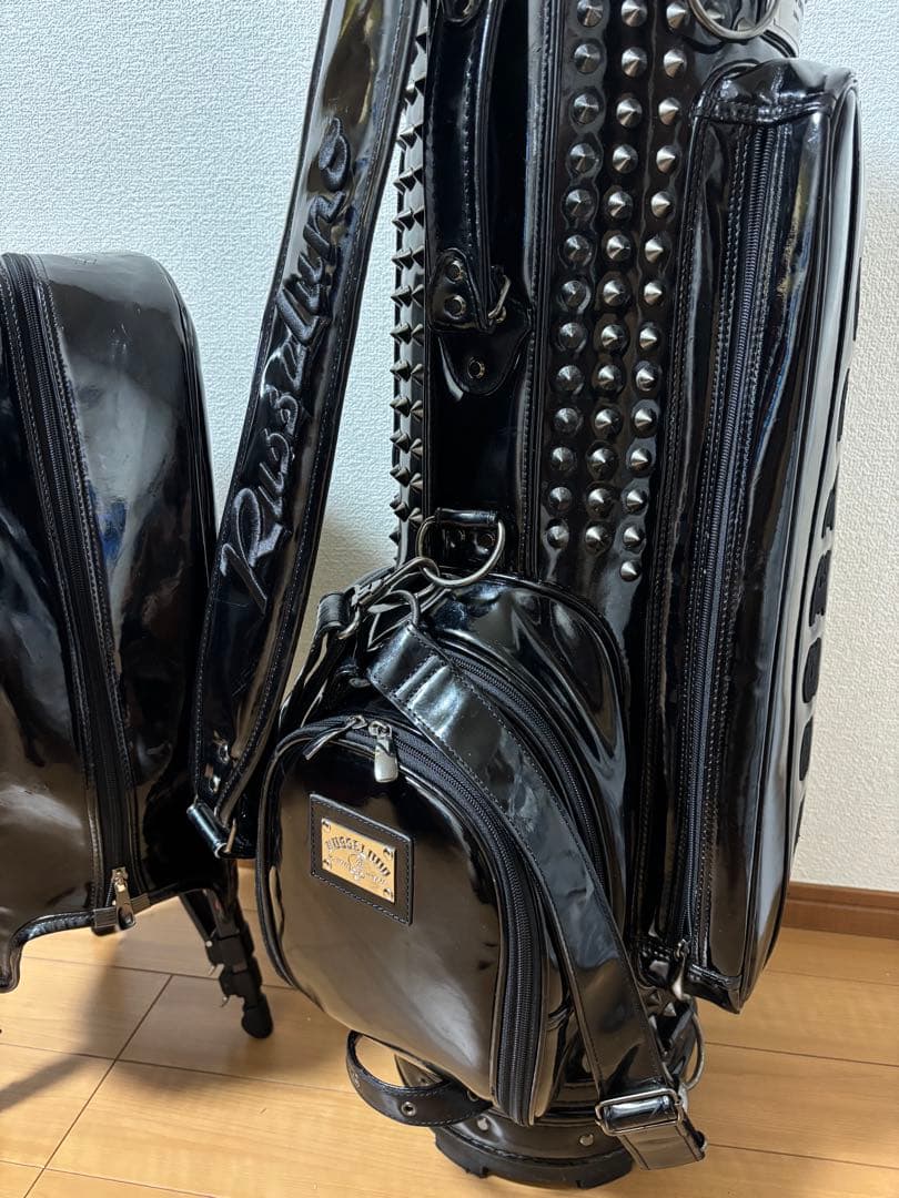 RUSSELUNO ブラック ラッセルノ スタッズ キャディバッグ 限定品6分割