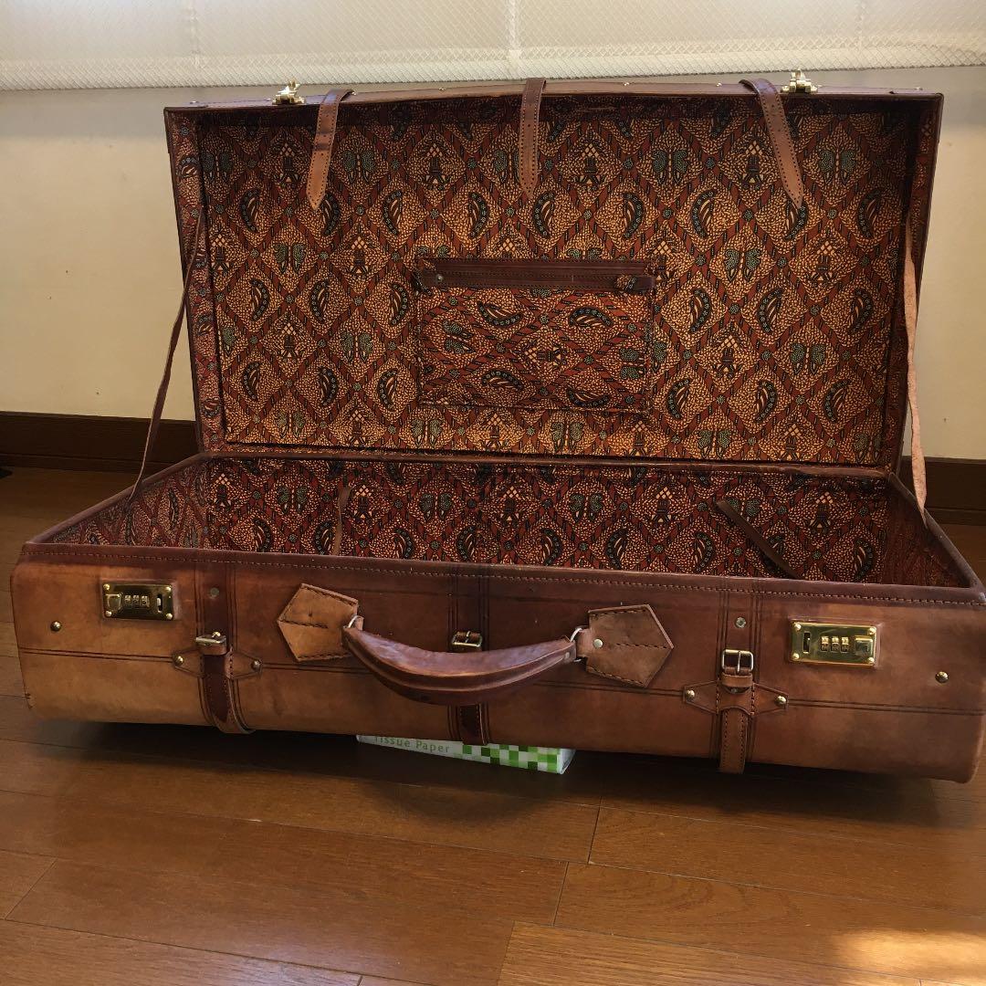 ヴィンテージ革製トランク