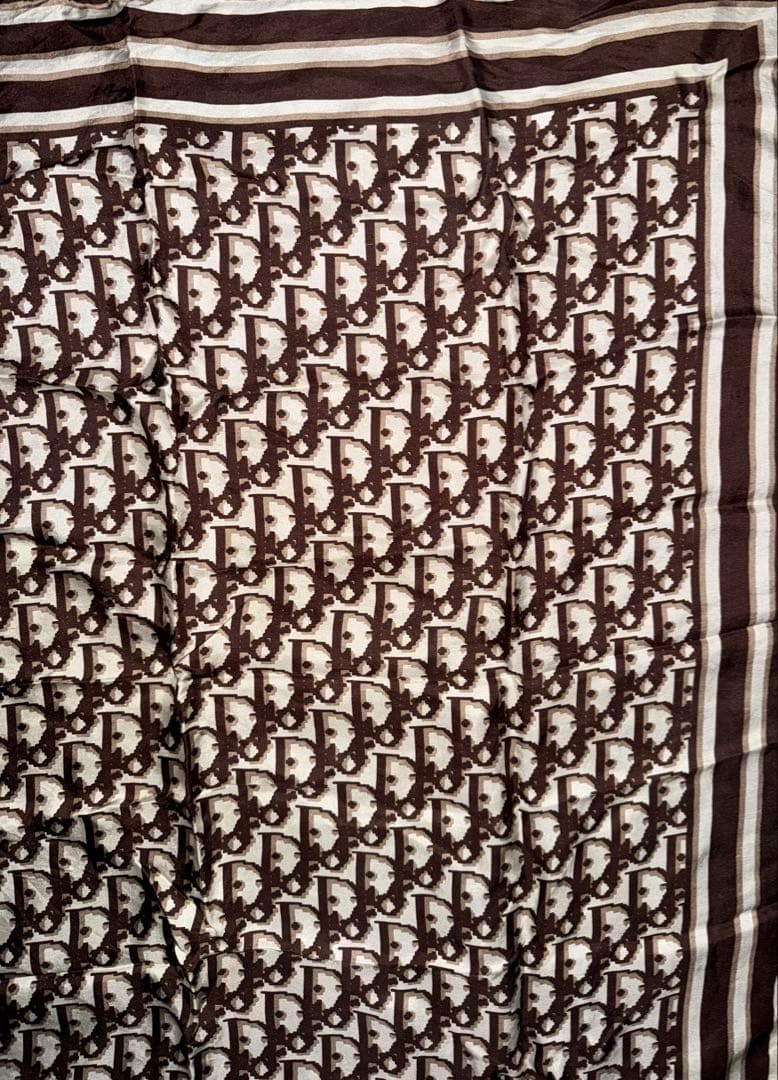 Christian Dior クリスチャンディオール　スカーフ　トロッター柄