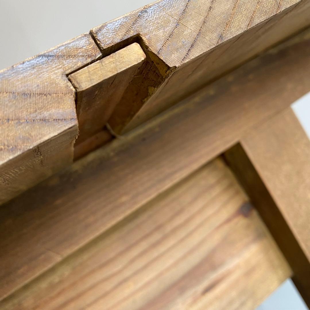 アンティーク 机 テーブル デスク 無垢材 無塗装 z414