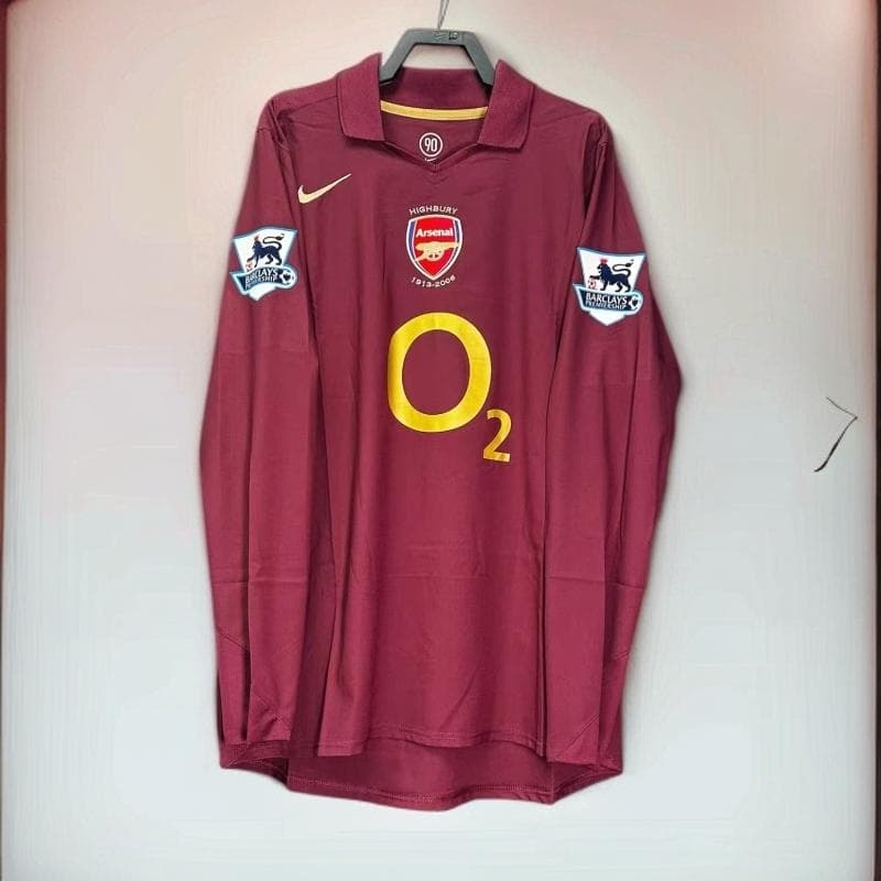 05-06 アーセナル ベルカンプ BERGKAMP 背番号10 長袖 シャツ