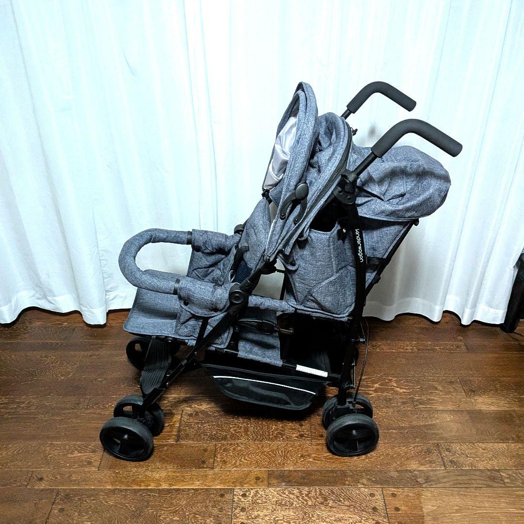 【極美品】 Kinder Wagon キンダーワゴン　2人乗りベビーカー