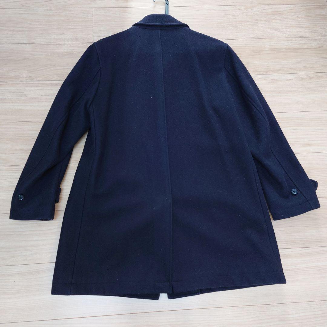 EDIFICE ステンカラーコート ネイビー　エディフィス