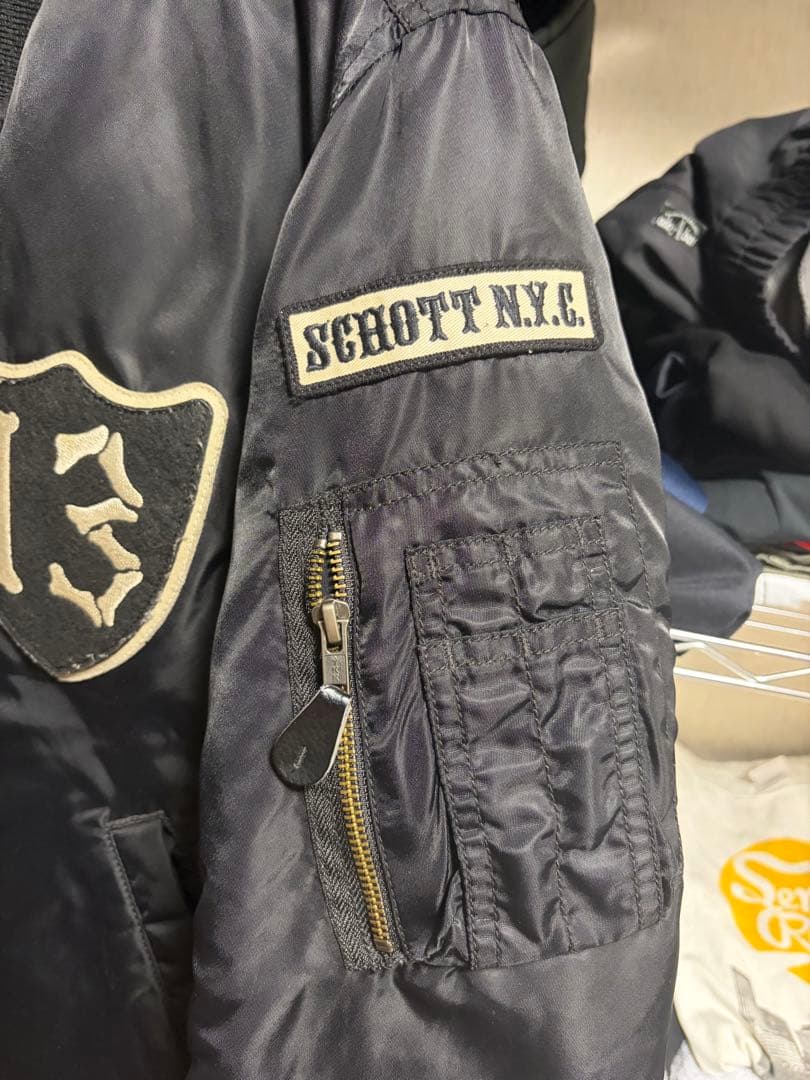 T*y様 Schott ブラック MA-1 ジャケット