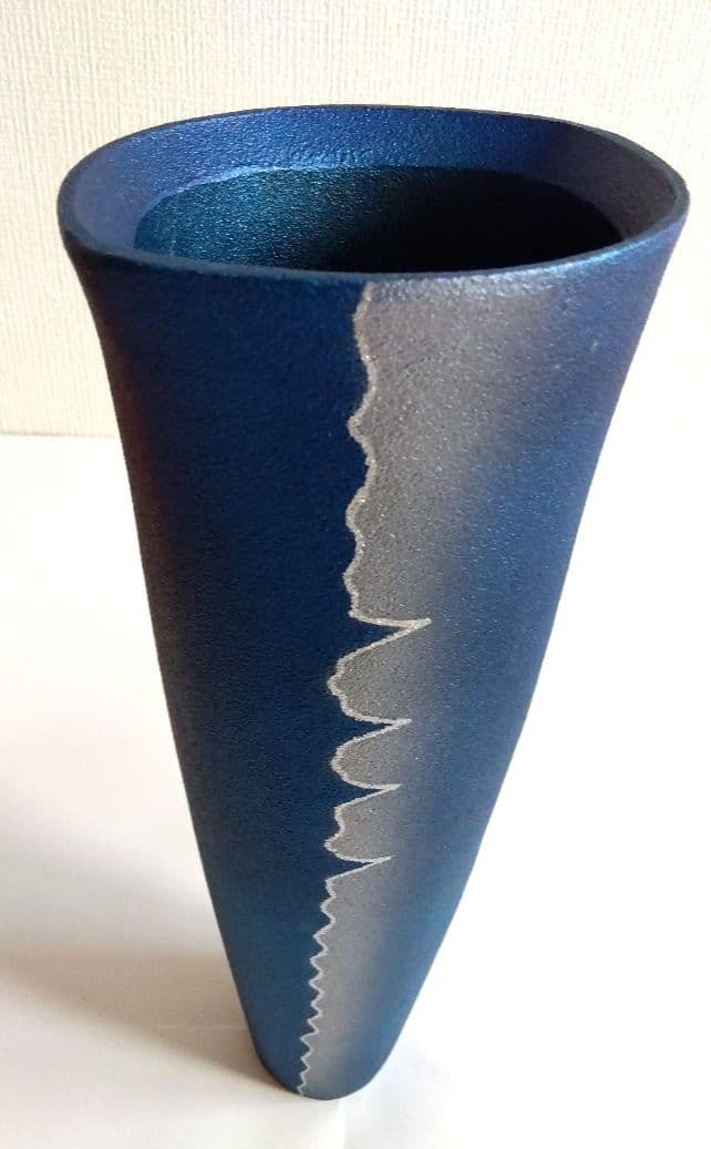 合金花器　中板付き　立山（小）