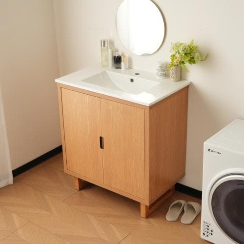 洗面化粧台 片開きタイプ 幅55cm 台のみ 化粧洗面台 リフォーム 下台 コン