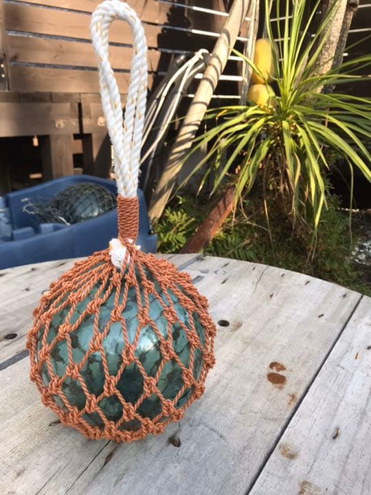 ガラス玉　浮き玉　ギアマン　希少品　『北』ダブル刻印