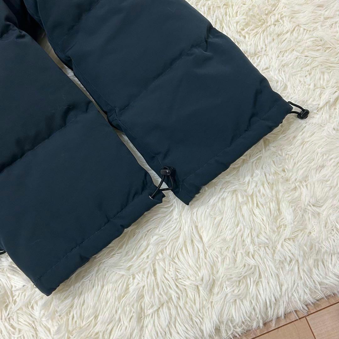 【極美品】DANTON ダントン フーデッド ダウン ジャケット 紺 S