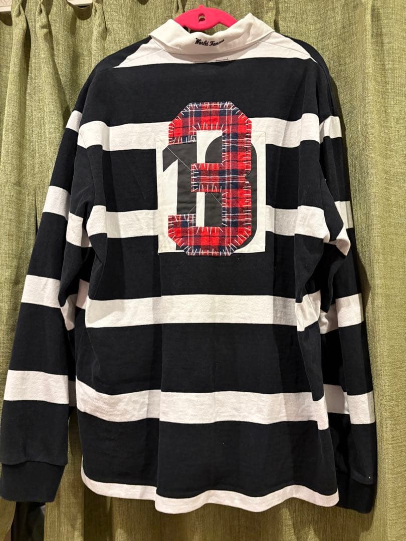 ウェア Supreme Stripe Rugby \"Black\"