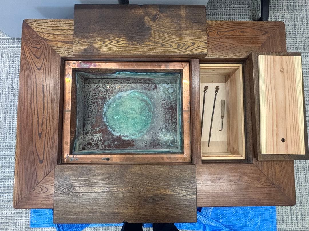 囲炉裏付きローテーブル　アンティーク