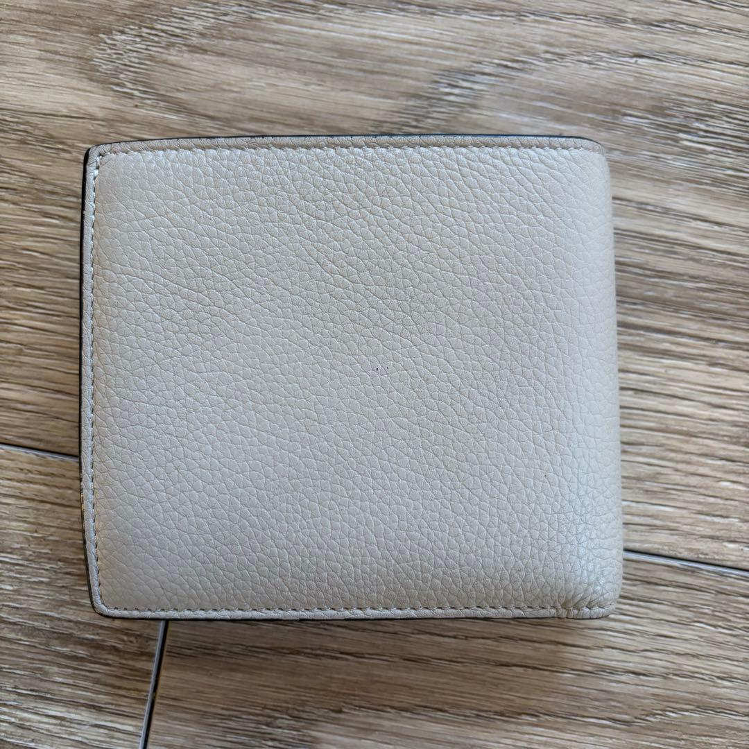 LOEWE ベージュ 二つ折り財布