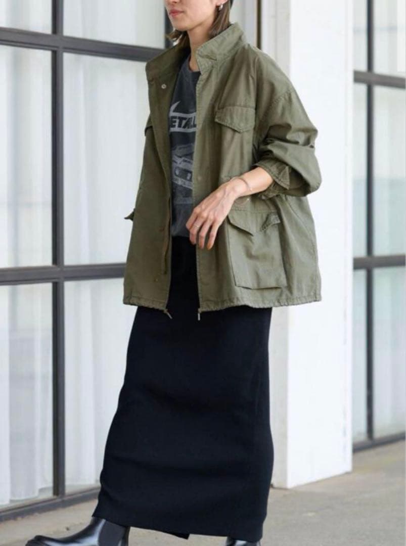 【美品】FRAMeWORK フレームワーク　リップストップミリタリーブルゾン