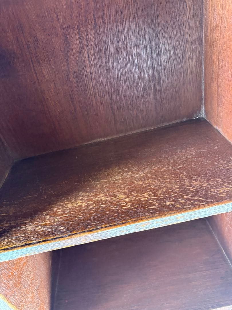 昭和レトロ 木製本棚 背板付き オープンシェルフ 飾り棚 ヴィンテージ